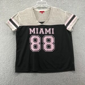 Miami 88 Mens Football Jersey Black/Gray Size 3X